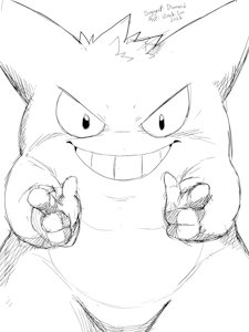 Sketch 408 - Gengar by WinickLim