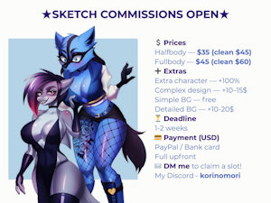 Sketch Commissions Open! by korinomori