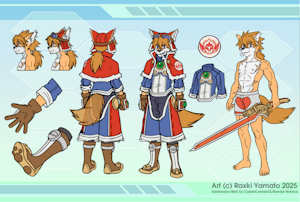 Solatorobo Red Sketch Ref 2025 by RaxkiYamato