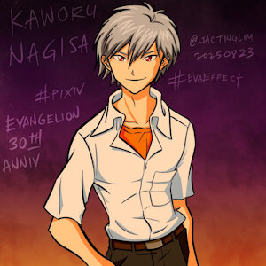 Kaworu Nagisa by riverhayashi
