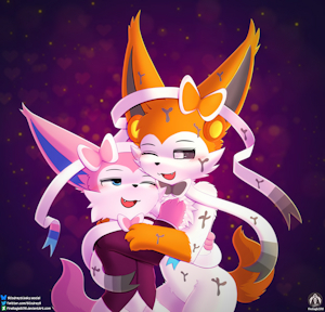 Snuggling sylves [C] by FireEagle2015