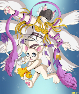 Angel Cat by KimZipper