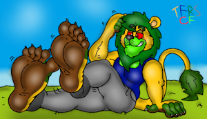 Dem Lemon Lion Tootsies by TheRedSkunk
