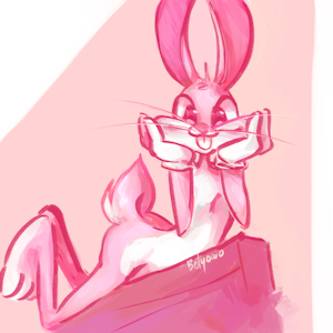 Pink Bunny by Betyowo