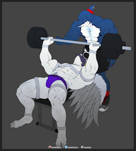 Help Me Bench by Owlietomes