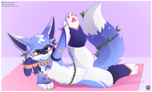 Lucario yoga time [C] by FireEagle2015