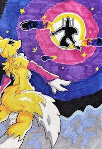 Digivolution In The Eye Of the Moon by AciedSpade