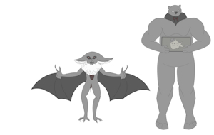 Fruit the Bat, Grills the Bear, and Shark the Goldfish by Buendiak