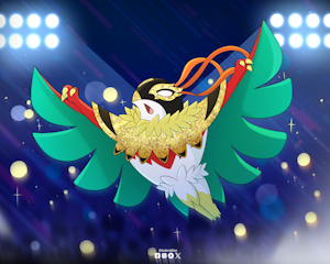 Mega Hawlucha [fanart] by DudeRedBlue