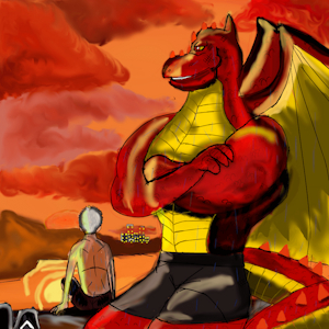the boy and the dragón by Fernando8m