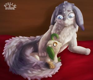 The Chillet and the Leafeon by SuiroAndStella