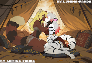 Lumina and Amber by Luminapanda