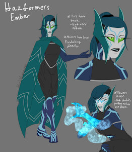 Hazformers Ember Reference by thelithianqueen
