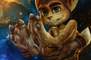 Ratchet Barefoot in the Space by superkubo