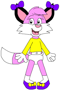 Jeena the Diaper Fox Pose by CartoonFoxArt2002