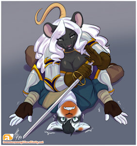 Mouse catches prey by antcow
