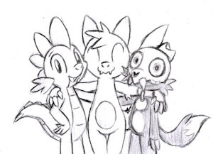 Cute trio by wolfram0
