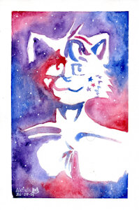 Cosmos in you - Tuna the cat by AleTails