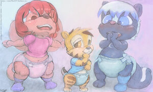 Little Diaper Fluffs by OzzieKitSkunk