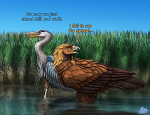 Heron adventure by Ferobird69