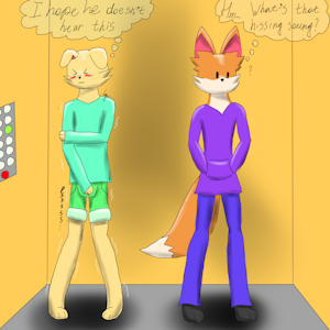In the elevator by LegionSilv