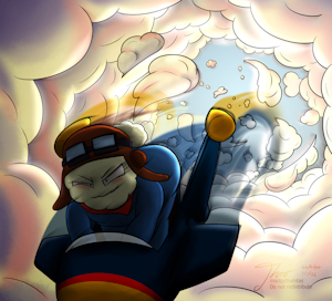 [Fanart] Through the sky by MadgyThumtas