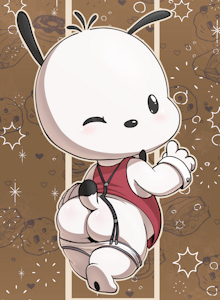Commission - brief waiter Pochacco by LKIWS