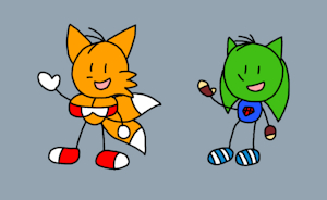 Derrick and Tailsko SRC Chibi Emotes by That1Hedgey