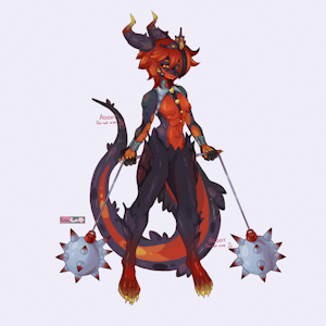 Demon Fighter Kobold Adopt by HiSpritezzz