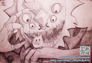 Monster and Their Pets Hamster by CraftyAndyArt
