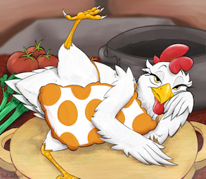 Doña Gusta hen says Better the original taste (SFW) by UrefuNest