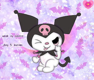 Week of sanrio Day 5: kuromi by suckaysuAmigos200