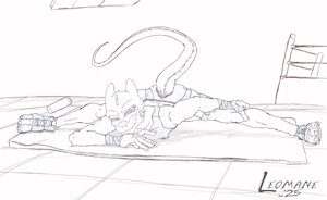 Levie leg stretch by Leomane
