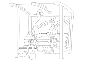 Buster & Babs's Surprise Bus Stop Ride by minum