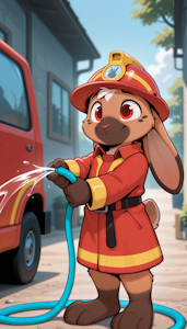 Little fire fighter by Minibit
