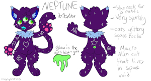 Neptune Reference Sheet (personal art) by ChangelingCritter