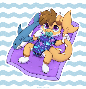 Little Joshy on a Blanky by SmolSkeenie