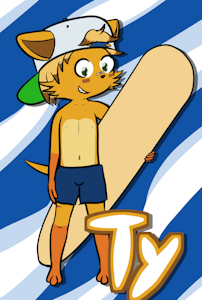 Anthrocon 2025 con badge by Sk8erBoiTy