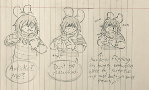 work scribbles by SWEETMISSION