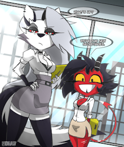 Helluva boss - Loone/Millie - new secretaries by H1DRAW