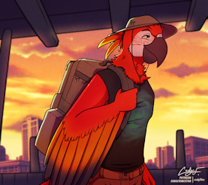 An Evening Walk (YCH) by codyf0xx