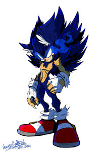 Dark Sonic by Mimy92Sonadow