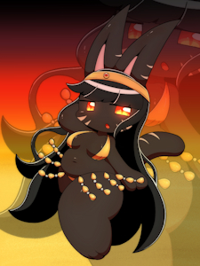 Blown Egypt cat girl by adiponitrile