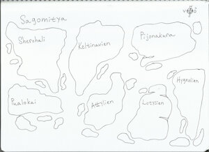 The linearted version of the Nations of Sagomithya by KatarinaTheCat18
