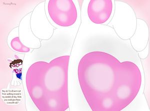 (ART TRADE) A Trans Bunny's Offer by HarmonyBunny