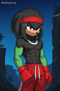 Punky the Echidna (Ai) by 2BIT