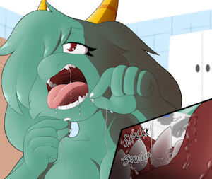 Flossing Accident by Sparkythechu
