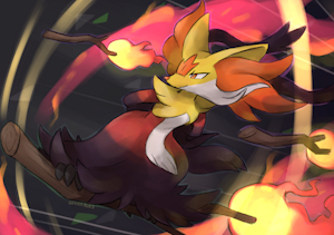 Mega Delphox by LlyanaTherasll