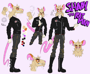 Shady Reference Sheet (Clothed) by InfiniteShades