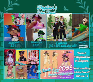 Price Sheet 2025 by Rhydian